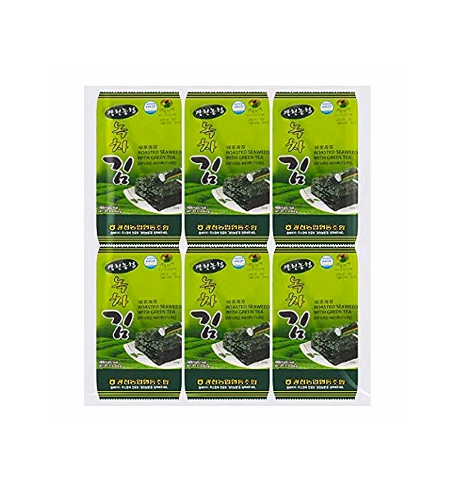 Nonghyup Roasted Seaweed with Green Tea, 24 Count