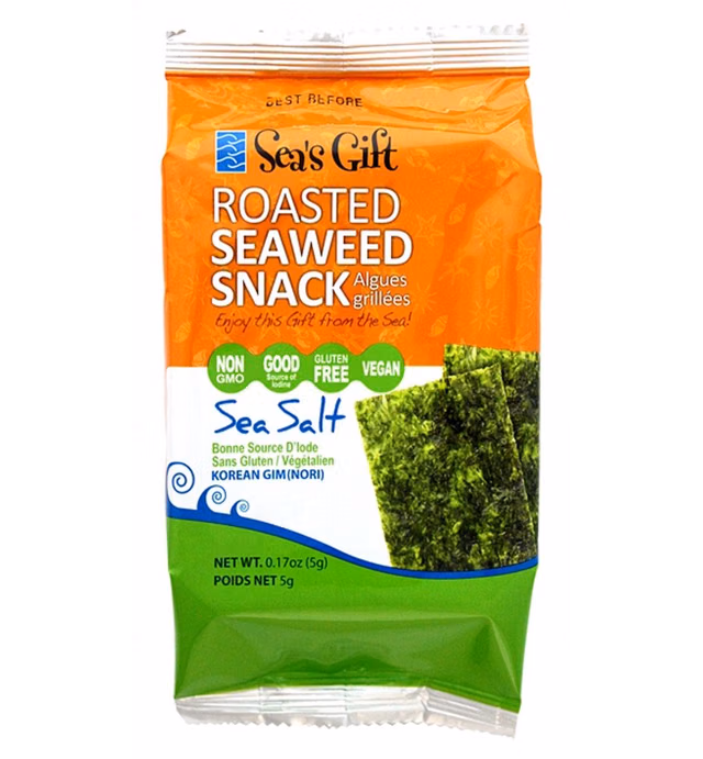 Sea's Gift Korean Seaweed Snack Roasted and Sea Salted, 0.17 Ounce