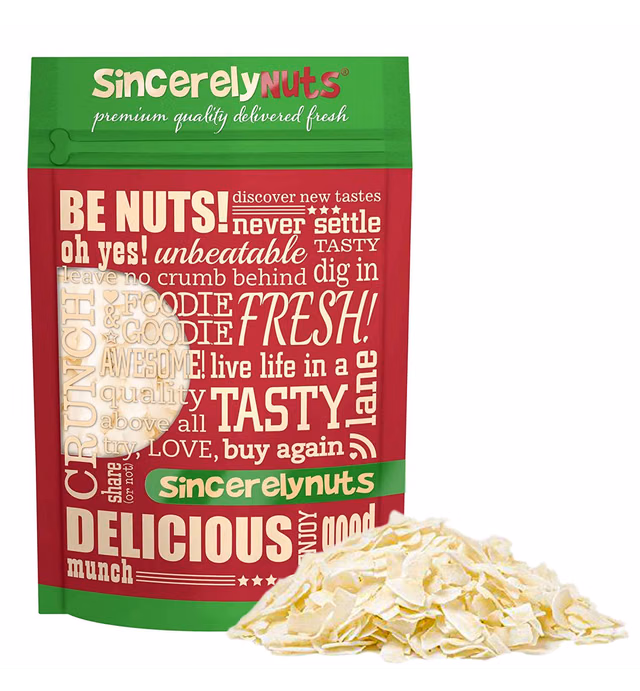 Sincerely Nuts Coconut Chips (Unsweetened)(1 LB) Shaved and Dried Snack Food - Keto, Paleo, Raw, Vegan, Kosher, Low Carb and Gluten Free Snacking