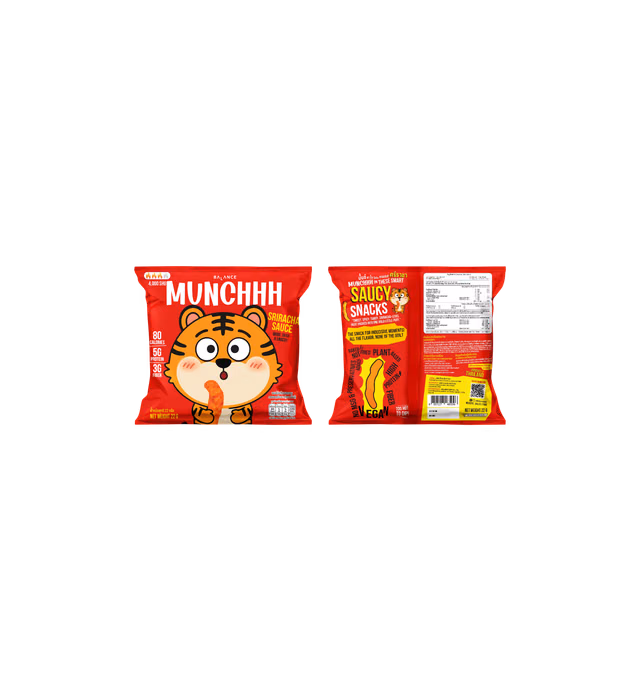 MUNCHHH Protein Puffs Sriracha Sauce Flavored