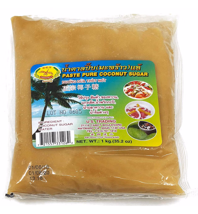 Palm Sugar, Large Size 2.2 Pounds, (Made with Coconut Syrup, Easy-to-Use Paste)