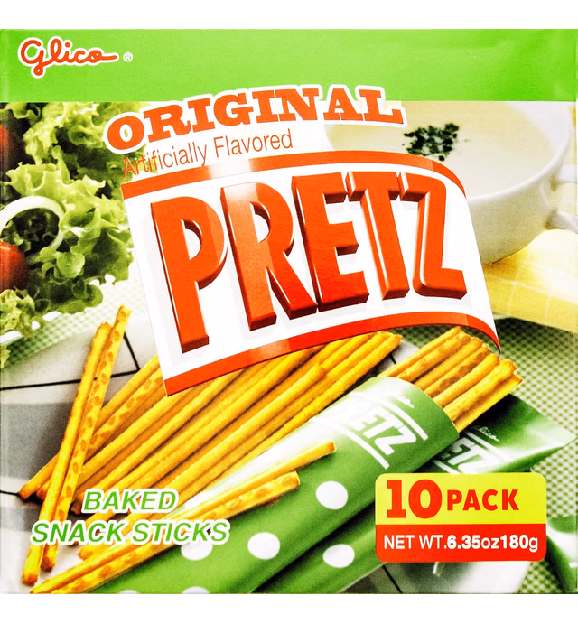 Glico Pretz Original Baked Snack Sticks, 6.35 Ounce