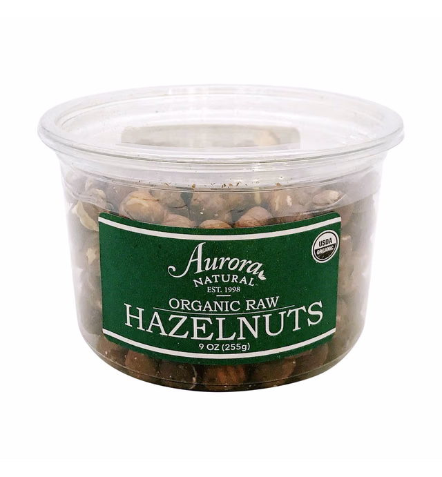 Aurora Products Organic Hazelnuts, 9 Ounce