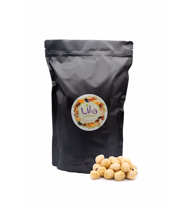 LILA BAZAAR - Roasted Unsalted Blanched Turkish Hazelnut | Resealable Bag | Premium Quality 2LB