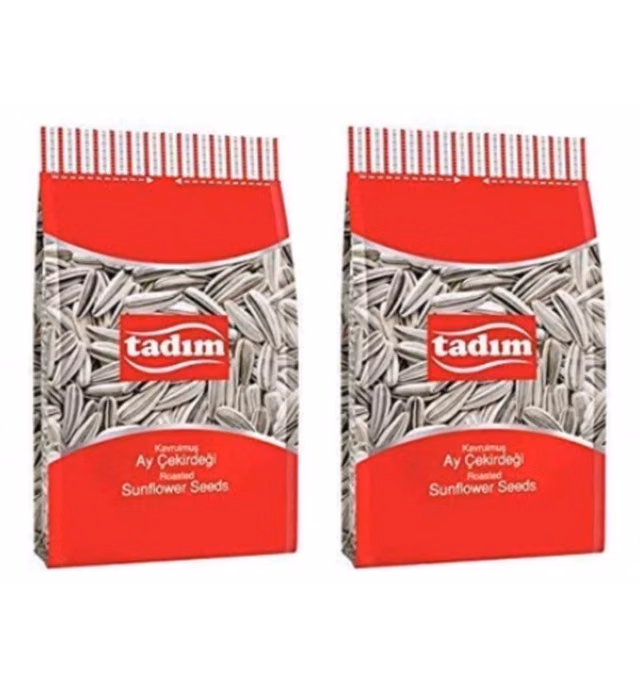 Tadim, Turkish Roasted Salted Sunflower Seeds, 12oz/340g per bag, 2 pack