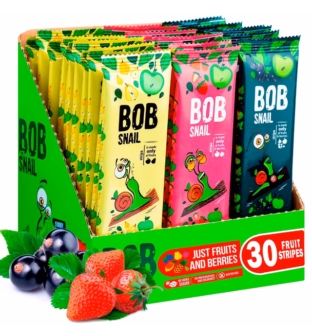 Snacks Variety Pack for Kids Adults - 30 Healthy Fruit Snacks Individual Packs for Kids Adults with Natural Strawberries Blackcurrant Apple and Pear Gluten-Free Vegan Low Carb Fruit Bar No Sugar Added