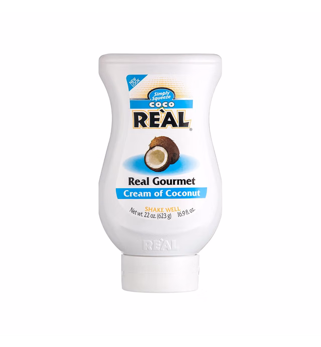 Coco Reàl, Cream of Coconut, 16.9 FL OZ Squeezable Bottle, Individually Boxed