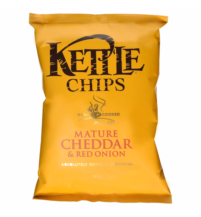Kettle Chips - Mature Cheddar & Red Onion (150g)