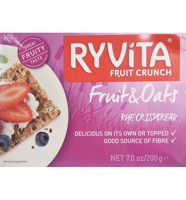 RYVITA Fruit & Seed Crunch Crispbread, 7 OZ