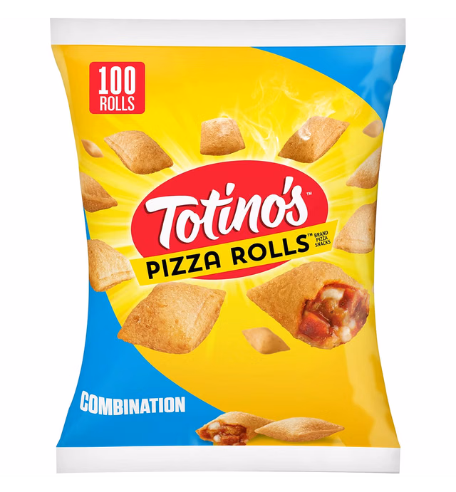 Totino's Pizza Rolls, Combination, Frozen Snacks, 48.85 oz, 100 ct