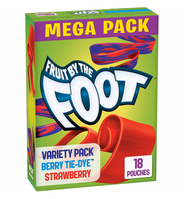 Fruit By The Foot Fruit Snacks, Variety Pack, 0.75 Oz, 18 Ct