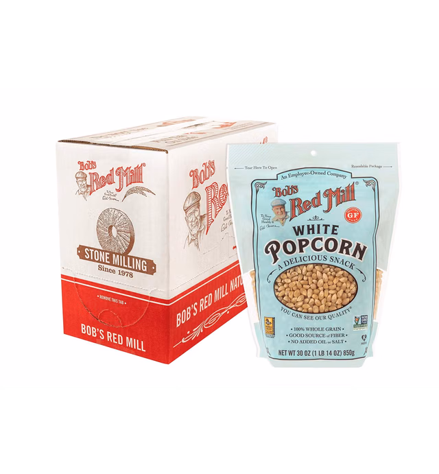 Bob's Red Mill Whole White Popcorn, 30-ounce (Pack of 4)
