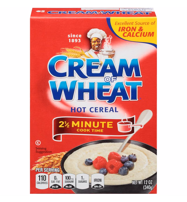 Cream of Wheat Original Stove Top Hot Cereal, 2 1/2 Minute Cook Time, 12 Ounce (Pack of 24)