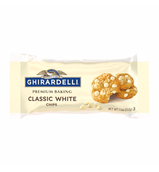 GHIRARDELLI Classic White Premium Baking Chips, 11 OZ Bag