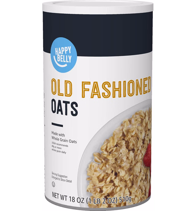 Amazon Brand - Happy Belly Old Fashioned Oats, 18 Ounce