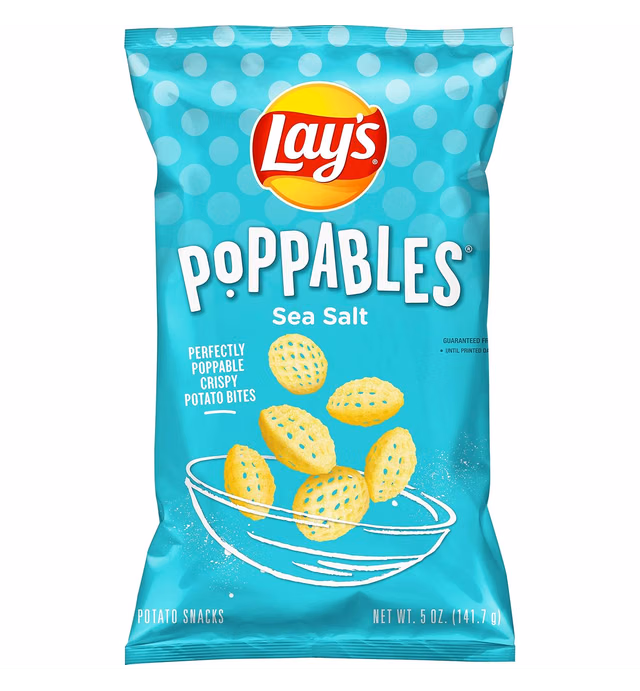 Lay's Poppables Potato Snacks Sea Salted, 5 Oz