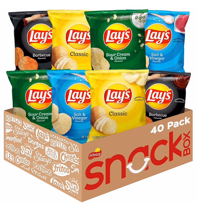 Lay's Potato Chip Variety Pack, 1 Ounce (Pack of 40)