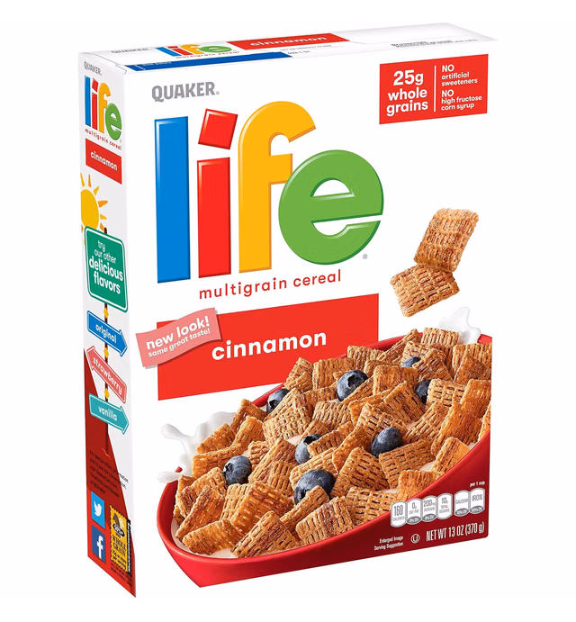 Life Cereal Quaker , cinnamon, 13 Ounce