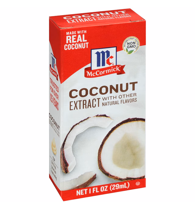 McCormick Coconut Extract With Other Natural Flavors, 1 fl oz (Pack of 6)