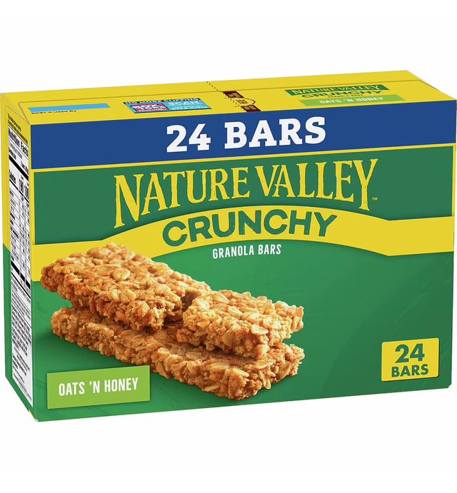 Nature Valley Crunchy Granola Bars, Oats 'N Honey, 1.49 Oz, 12 Ct