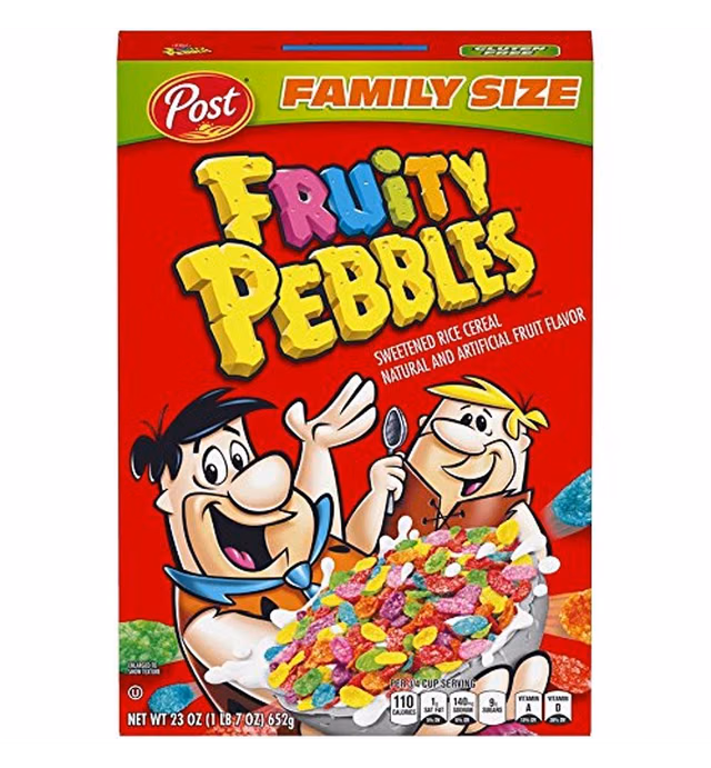 Post Fruity Pebbles Gluten Free Cereal, 23 Ounce