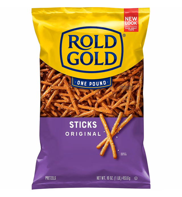 Rold Gold Pretzels, Classic Fat Free Sticks, 16 oz