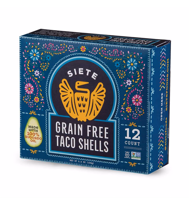 Siete Grain Free Taco Shells, 5.5 Oz