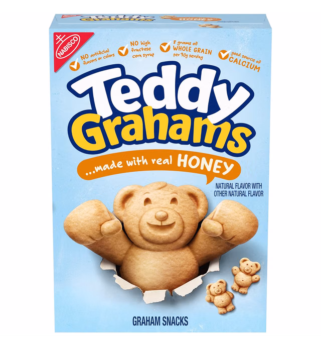 Teddy Grahams Honey Graham Snacks, 10 oz
