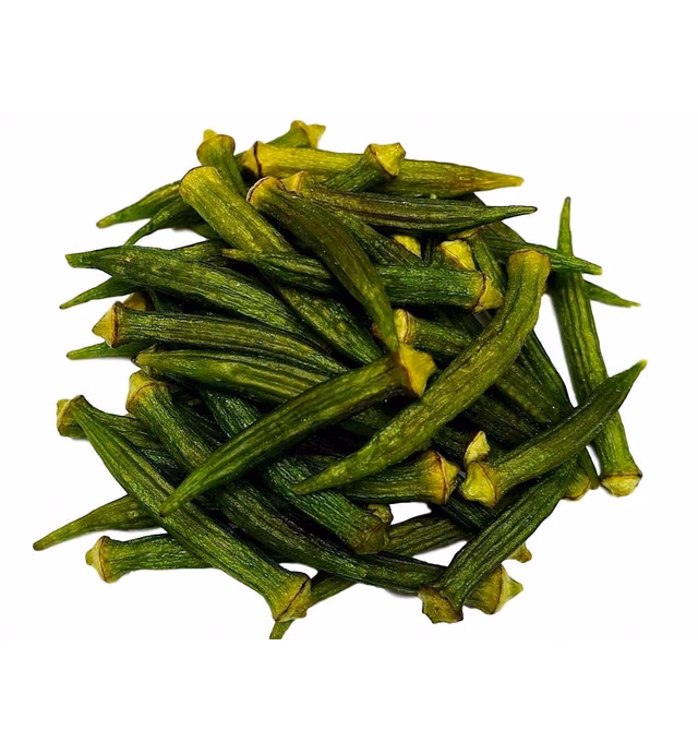 Okra Chips, Sea-Salted, No Color Added, No Sugar Added, Natural, Delicious And Healthy, Bulk Chips!!! (Okra Chips, 2 LBS)