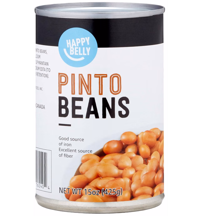 Amazon Brand - Happy Belly Pinto Beans, 15 Ounce