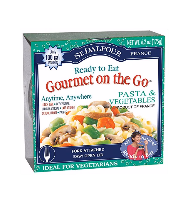 St. Dalfour Gourmet On The Go, Ready to Eat Pasta & Vegetables, 6.2-Ounce Tins (Pack of 6)