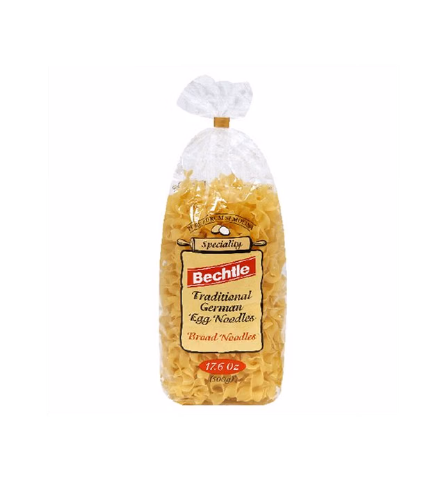 Bechtle Traditional German Egg Noodles Broad Noodles, 1.1 Pound (Pack of 12)