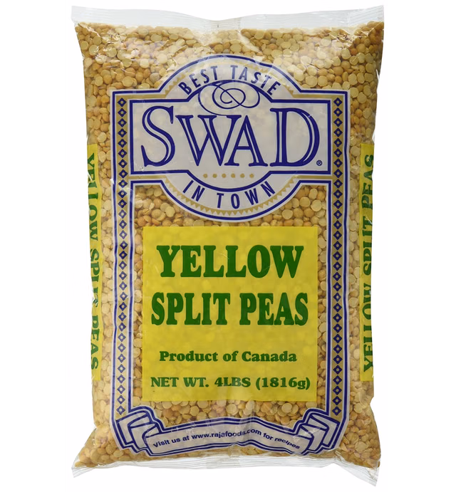 Great Bazaar Swad Split Peas, Yellow, 4 Pound