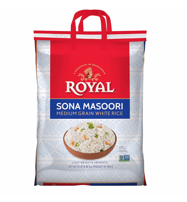 Royal, Sona Masoori Rice, 20 Pound(LB)