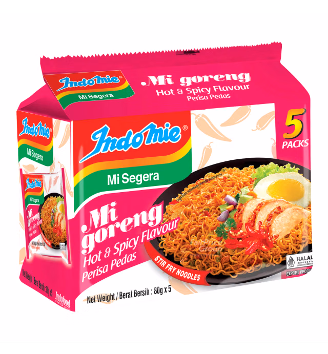 Indomie Mi Goreng Instant Noodles - Hot & Spicy