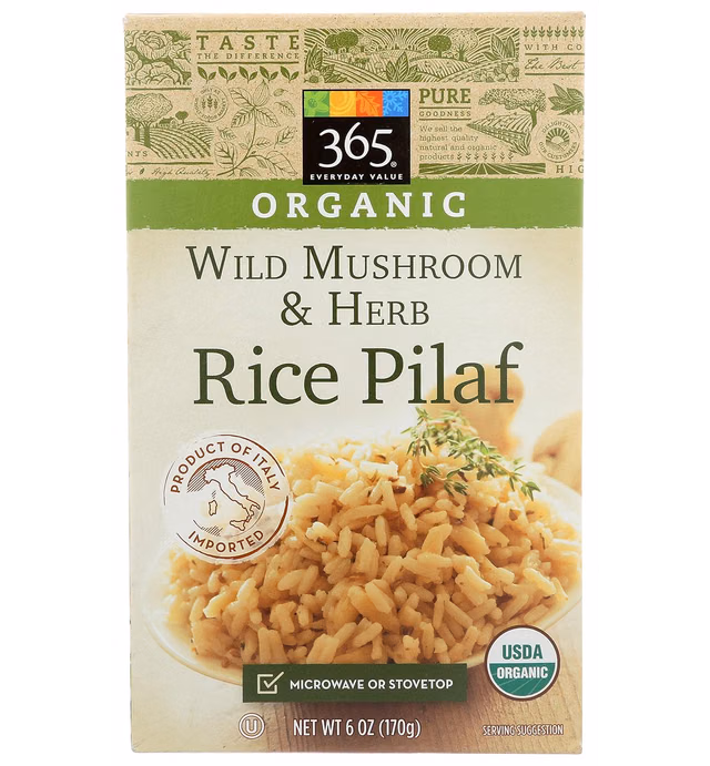 365 Everyday Value, Organic Wild Mushroom & Herb Rice Pilaf, 6 Ounce