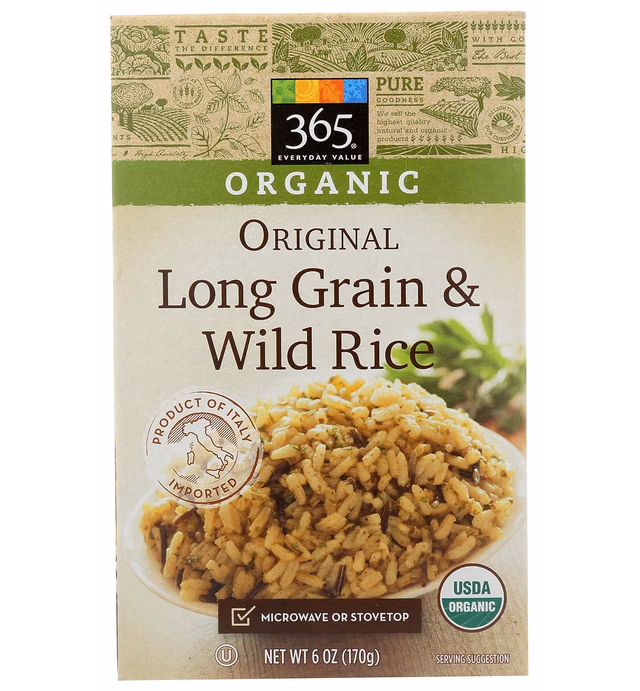 365 Everyday Value, Organic Long Grain & Wild Rice, Original, 6 oz