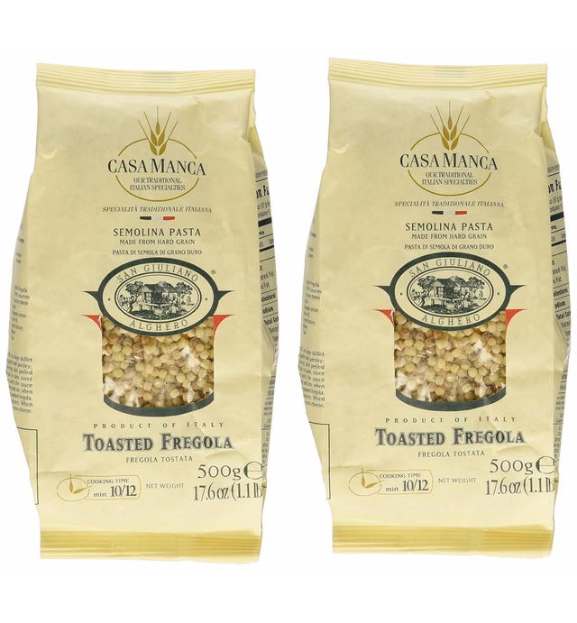 Casa Manca - Italian Toasted Fregola, (2)- 1.1 Pound Pkgs
