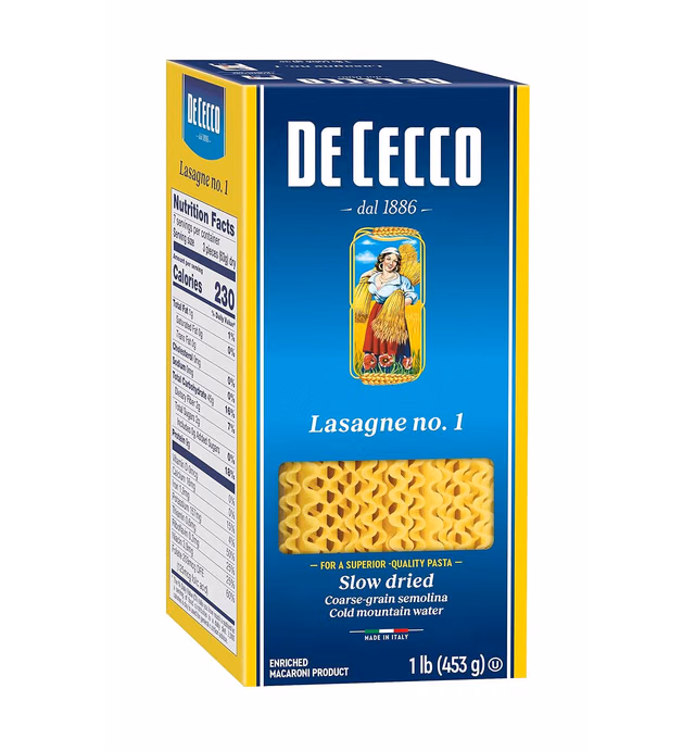De Cecco Lasagne Pasta, 16 Oz