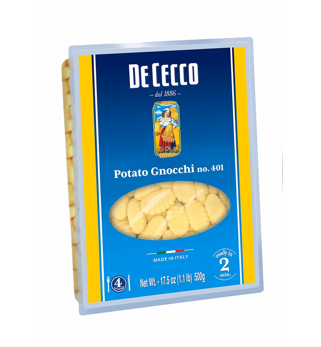 De Cecco Pasta, Potato Gnocchi No.401, 17.5 Ounce (Pack of 4)