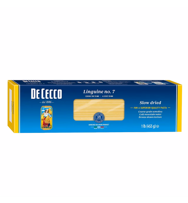 De Cecco Semolina Pasta, Linguine No.7, 1 Pound (Pack of 5)