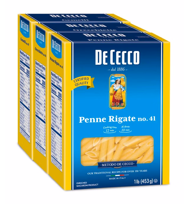 De Cecco Semolina Pasta, Variety Pack, 1 Penne Rigate, 1 Orecchiette & 1 Gemelli (3 Count of 16 oz Each), 48 oz, 1 Pound (Pack of 1)