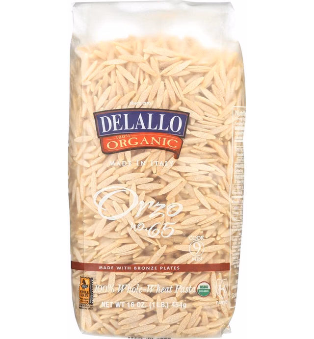 Delallo 100% Organic Orzo Pasta - 16 oz2