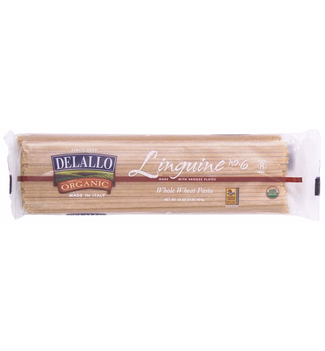 DeLallo Whole Wheat Linguine Organic Pasta, 16 Oz