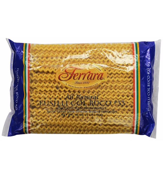 Ferrara Pasta, Long Fusilli, 1-Pound (Pack of 12)