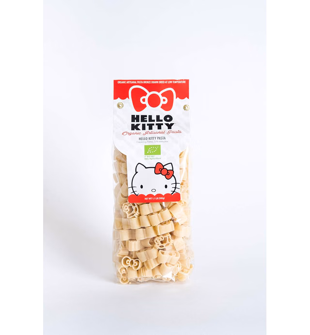 Organic Hello Kitty Artisanal Pasta - Kitty & Bow Shapes