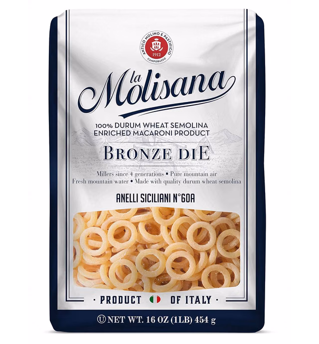 La Molisana Pasta, Anelli Siciliani, 1 Pound (Pack of 12)