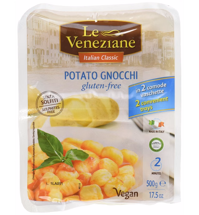 Le Veneziane Gluten Free Potato Gnocchi 17.5 oz Pack of 3