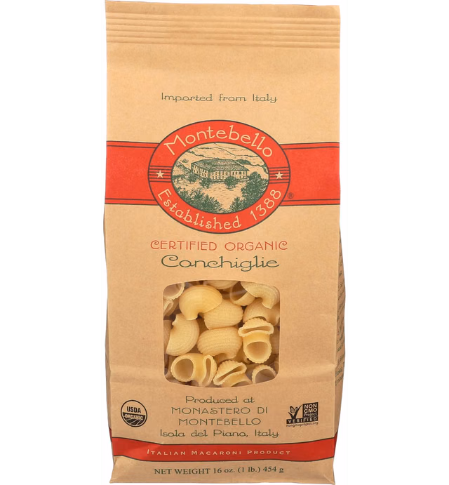 Montebello Organic Conchiglie, 1 lb