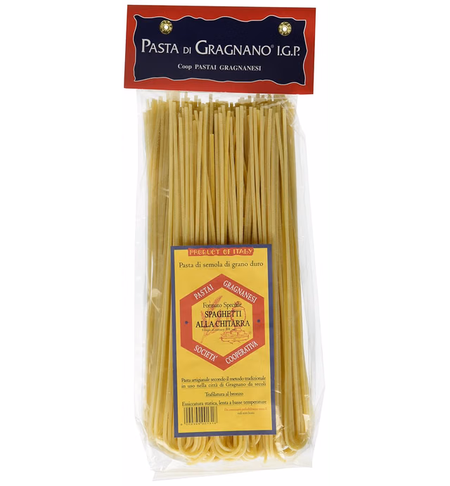 Spaghetti alla Chitarra Organic Italian Pasta di Gragnano I.G.P.| Pastai Gragnanesi | USDA Certified Organic| 17.6oz (500g)